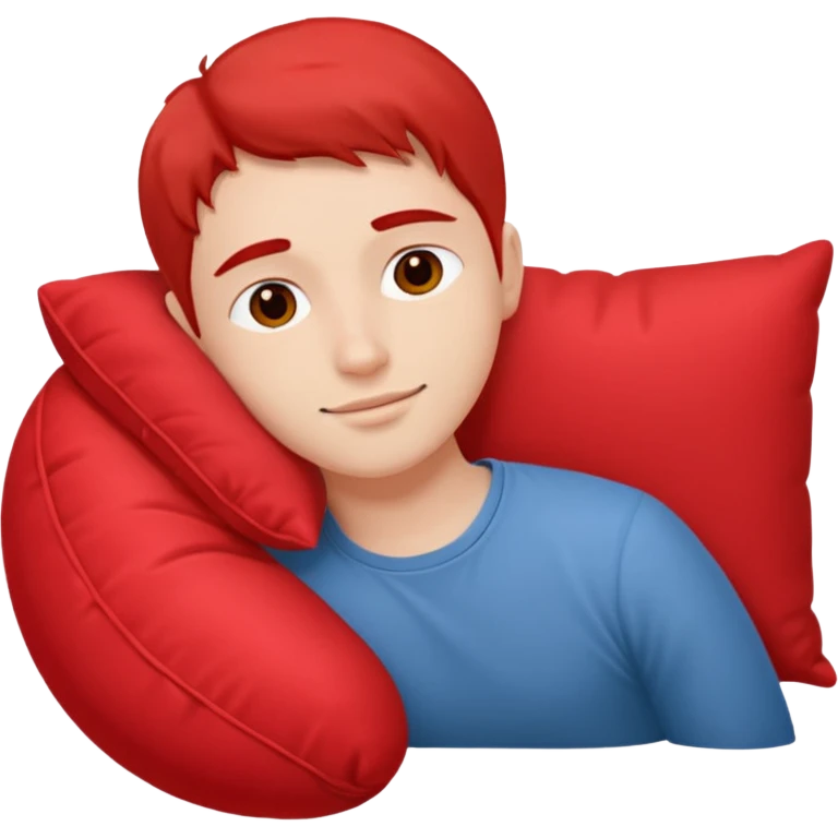 resting with red pilow emoji