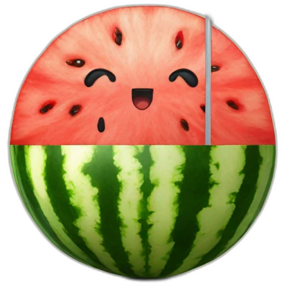 watermelon with flag palestine emoji