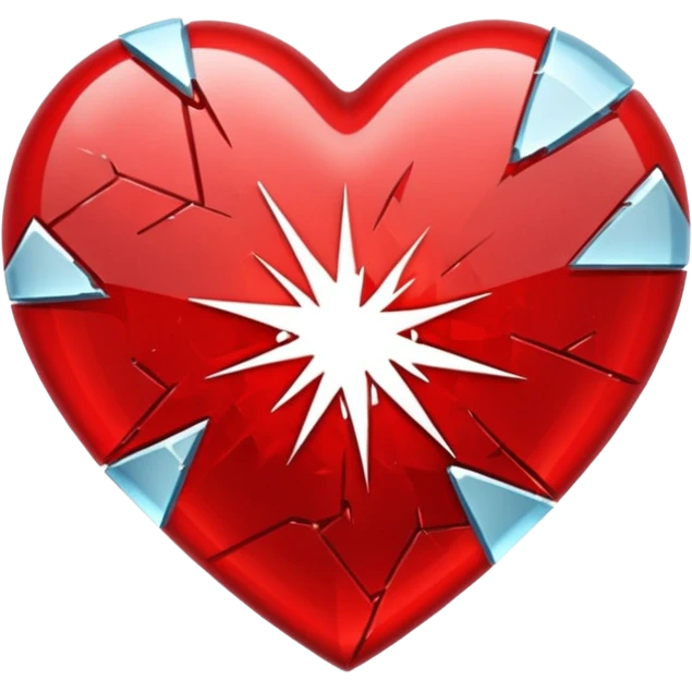 heart with a shattered glass effect emoji