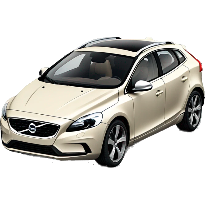 Volvo v40 with leather beige seats  emoji