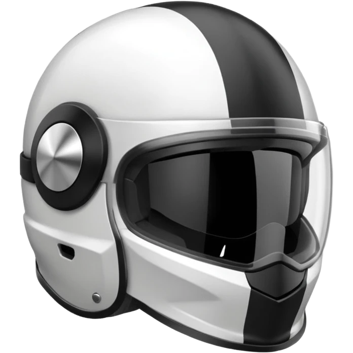 🪖 make this emoji black and white emoji