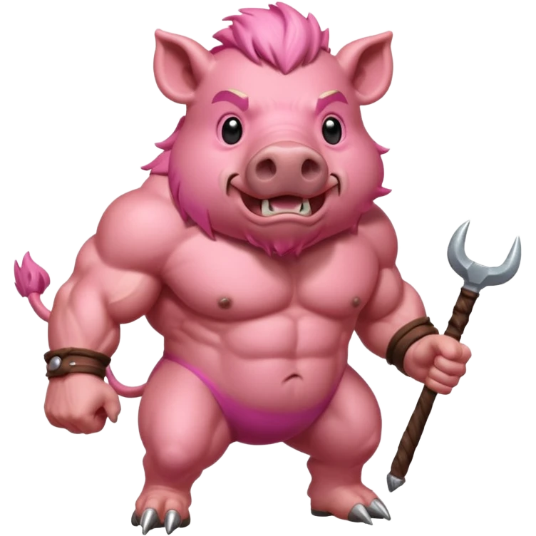 Pink boar emoji