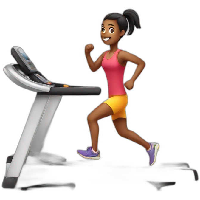 running cardio on treadmill emoji