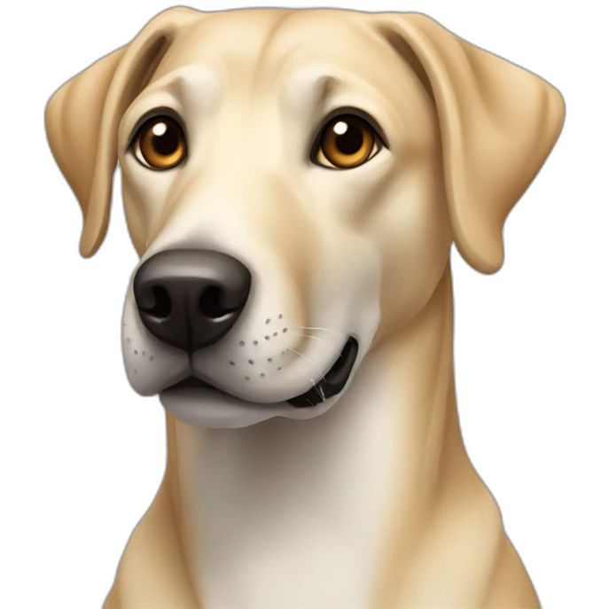 Labrador greyhound mix emoji