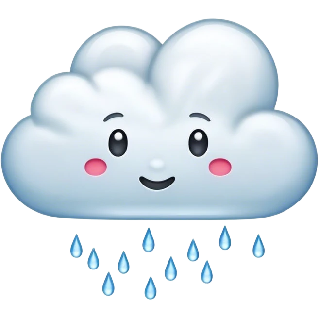 heart with rain cloud emoji