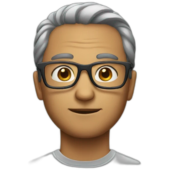 Man with glasses emoji