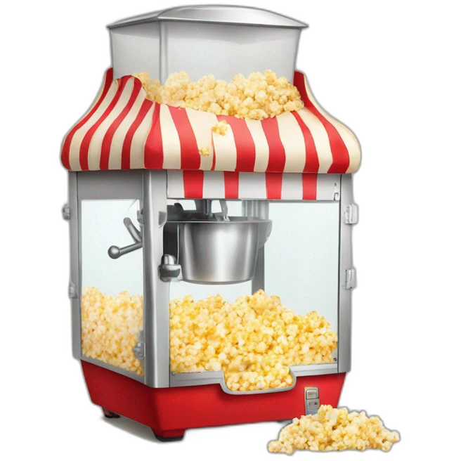 A popcorn machine of candies emoji