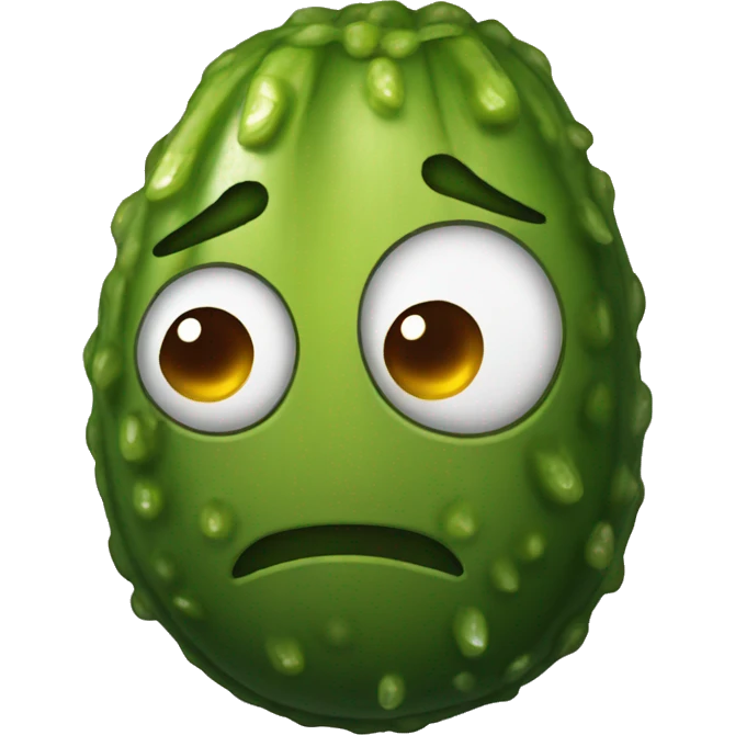 Dead pickle shot emoji