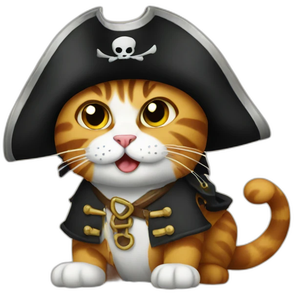 pirate cat emoji