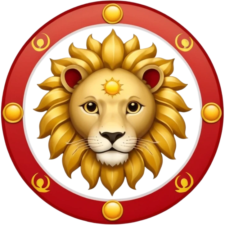 🦁☀️🇮🇷 اون شیر و خورشیدو بیار وسط پرچم جای الله emoji