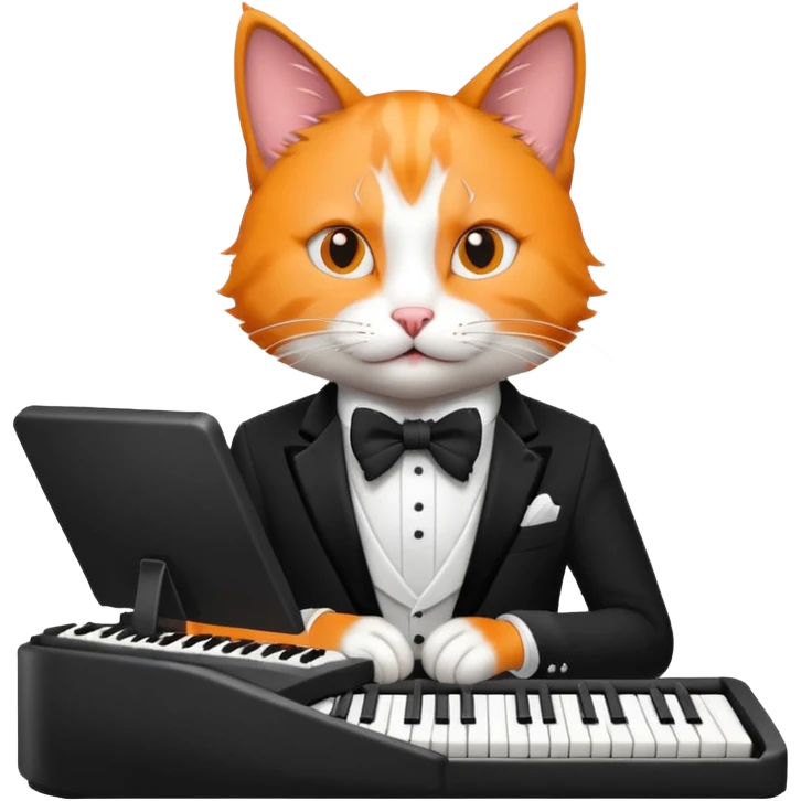 rockstar cat who plays keybord emoji