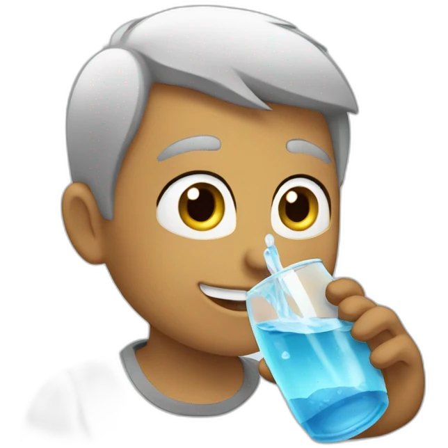 Drinking water emoji