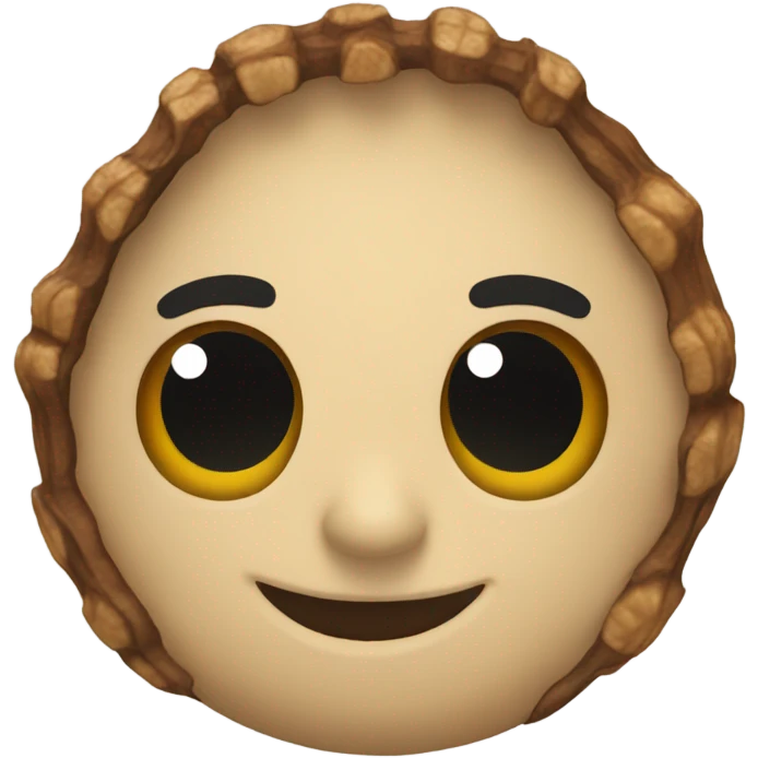 half of wallnut shell emoji