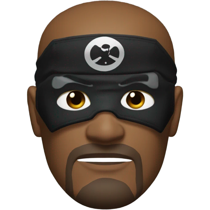 Nick Fury Marvel with patch over one eye emoji