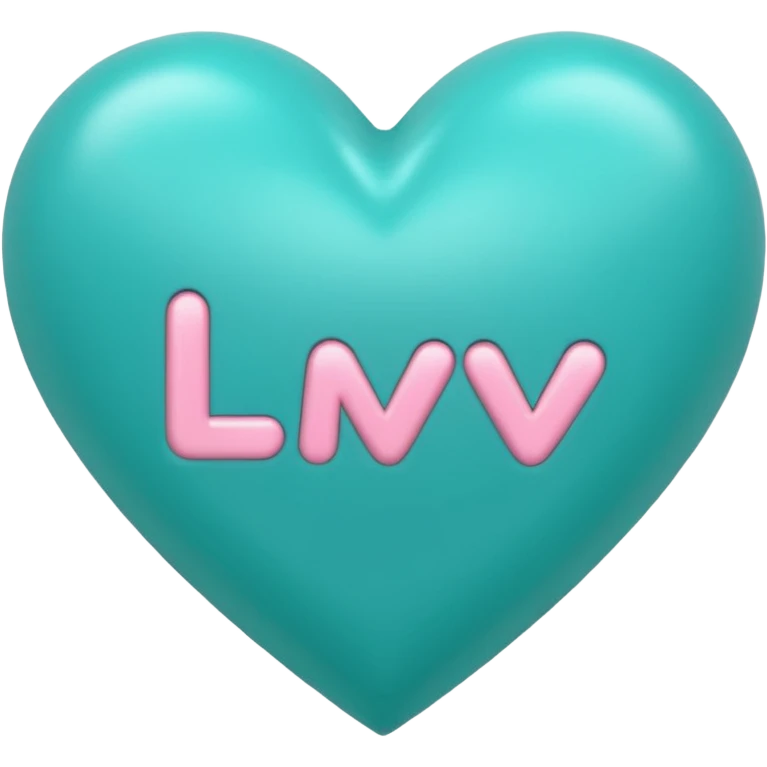 Teal heart with Alana wording emoji