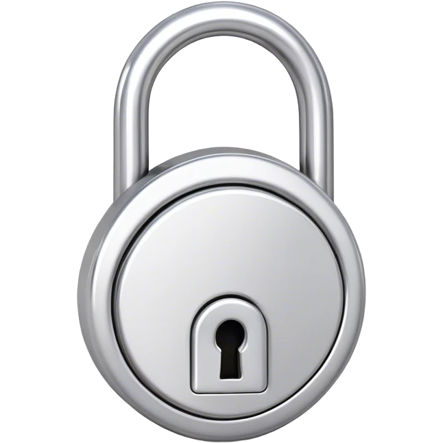 White gold engagement ring padlock  emoji