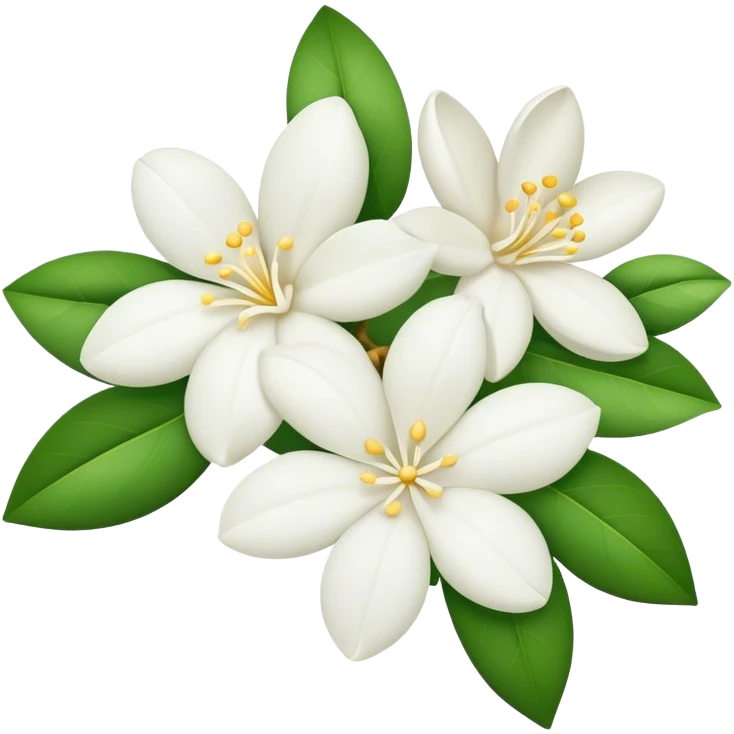 a bunch of jasmine flowers emoji
