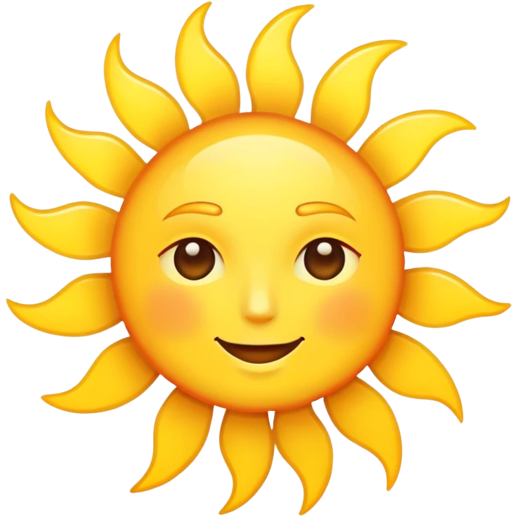 Sun is a round planet emoji