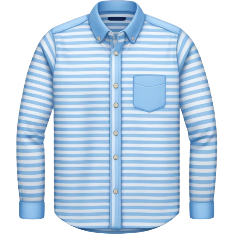 un maillot rayé fine bleu clair emoji