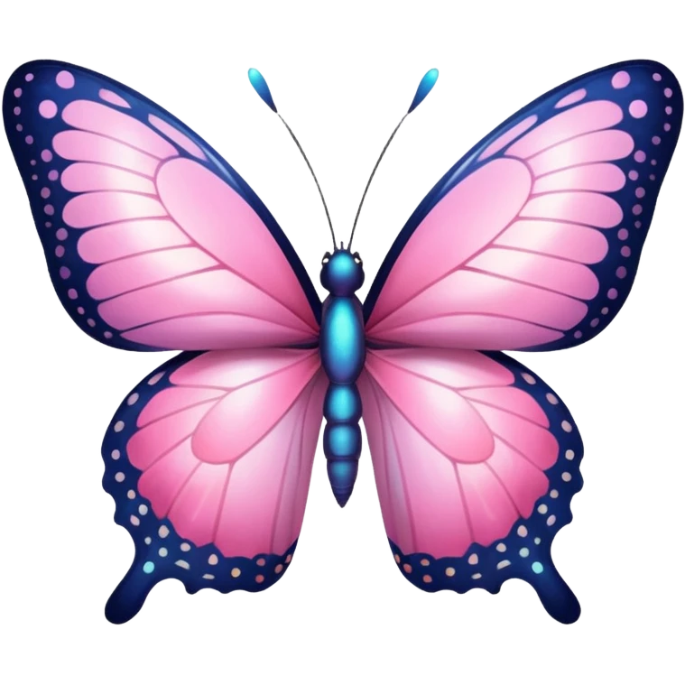 cute pink butterfly emoji