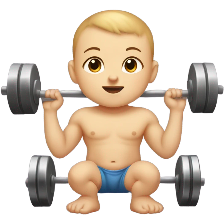 Baby weightlifting  emoji