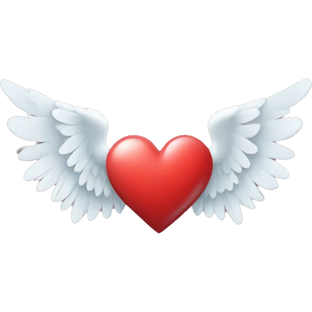 heart with angel wings emoji