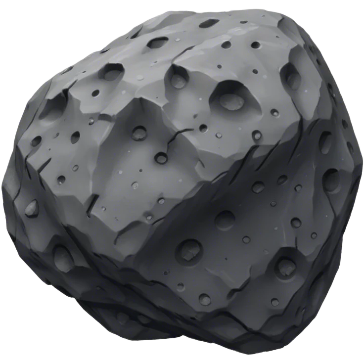 very realistic acteroid emoji