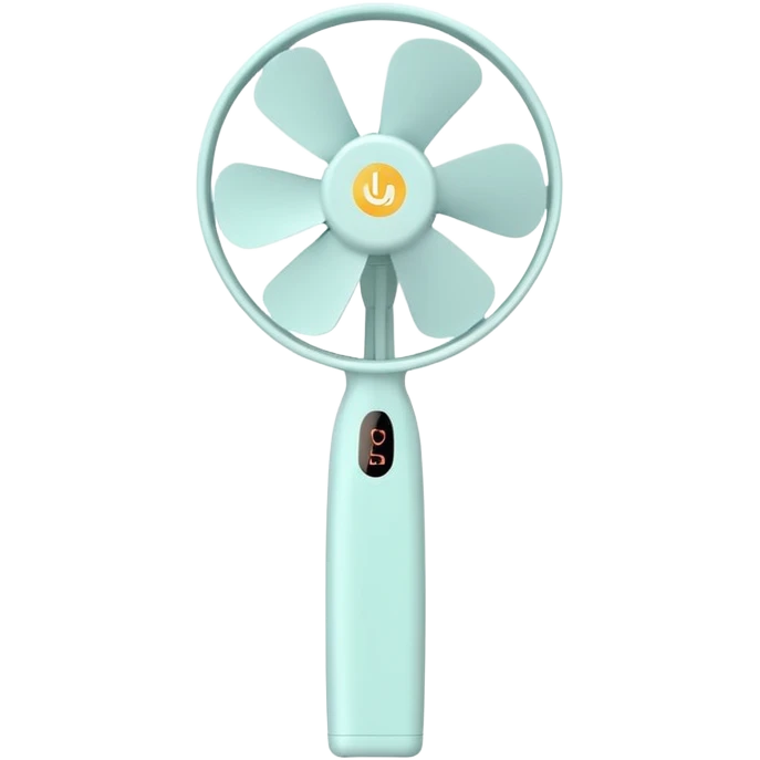Handheld Mini Fan – small portable fan with pastel handle and soft propeller.


 emoji