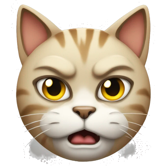 angry cat emoji