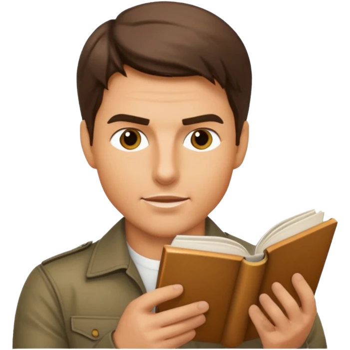 tom cruise read book emoji