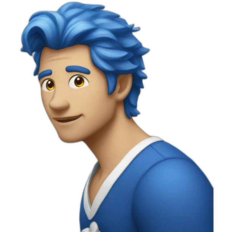Etoile blue au milieu emoji