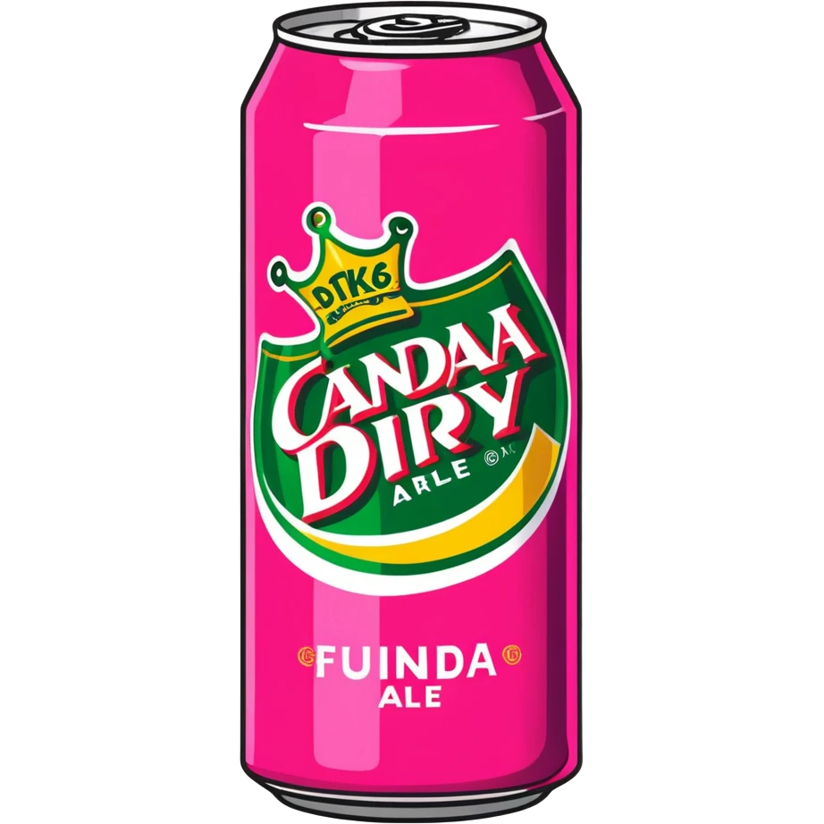  Fuchsia Color Canada Dry Gingerale Can emoji
