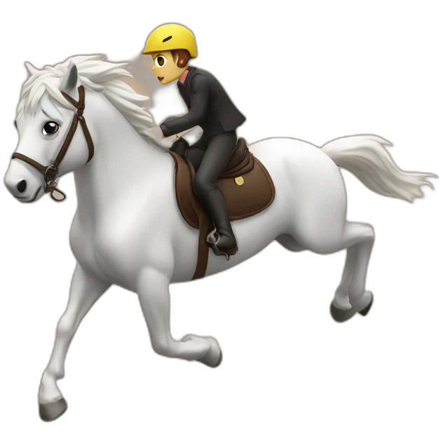 Falling Horse riding emoji