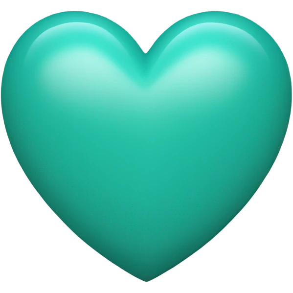 teal heart emoji