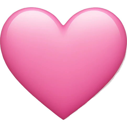 Pink heart  emoji
