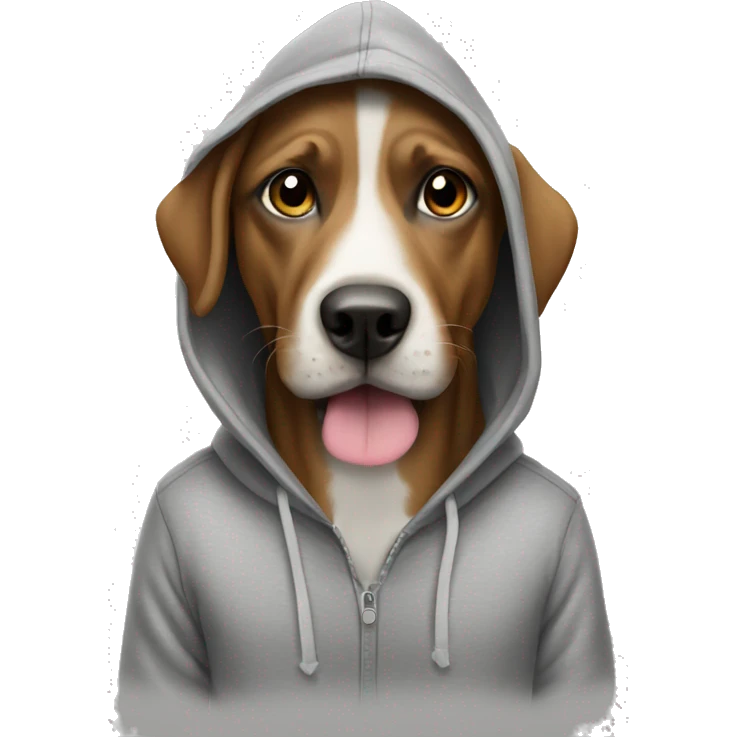 dog with hoodie emoji