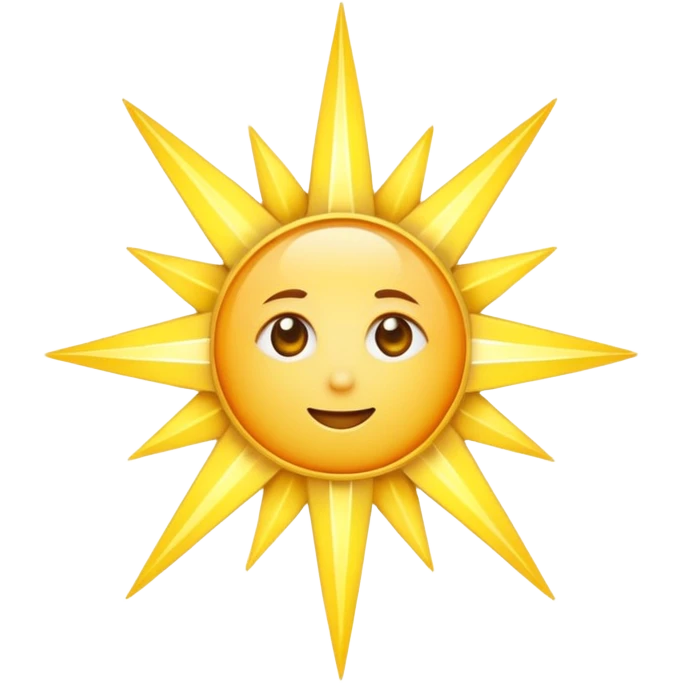 star with long rays without face  emoji