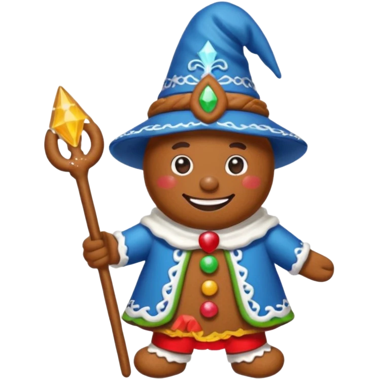 Büyücü zencefilli kurabiye adam emoji