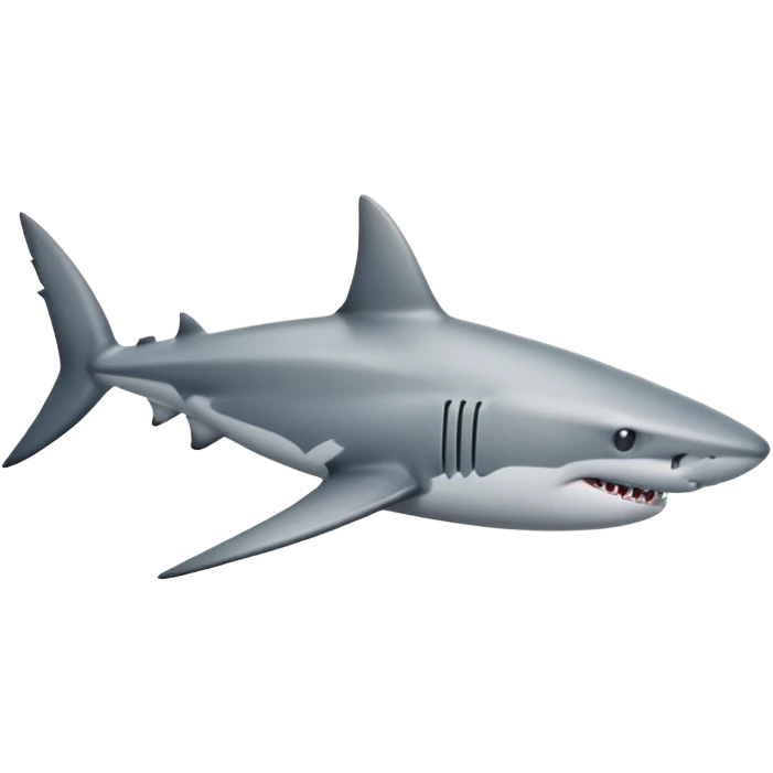 Realistic full bodied Shark emoji
