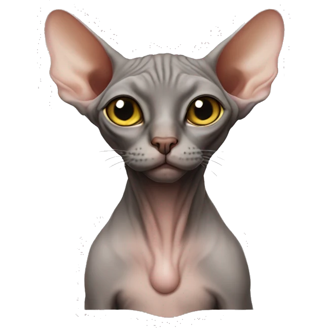 Hairless Sphinx Cat emoji