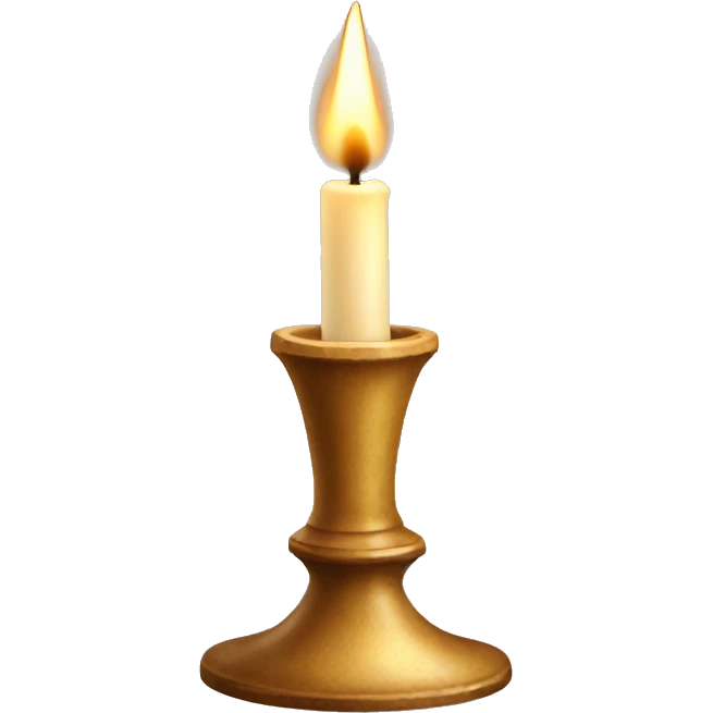 The vintage old candle emoji