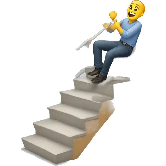 Falling down stairs emoji