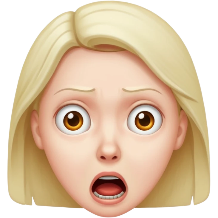 Scared as hell  emoji