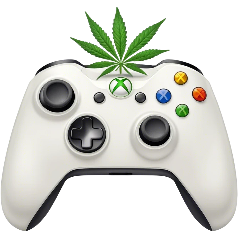 Cannabis flower on Xbox controller emoji