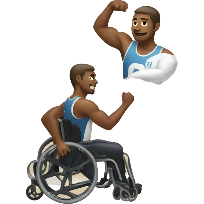 athlete in wheelchair emoji