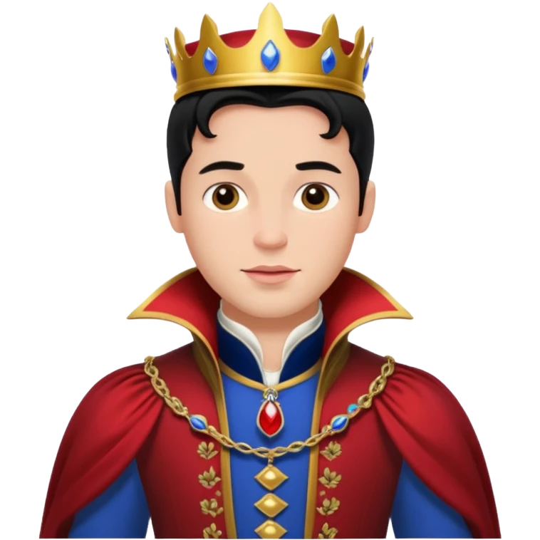 the prince from Snow White, charming and heroic emoji