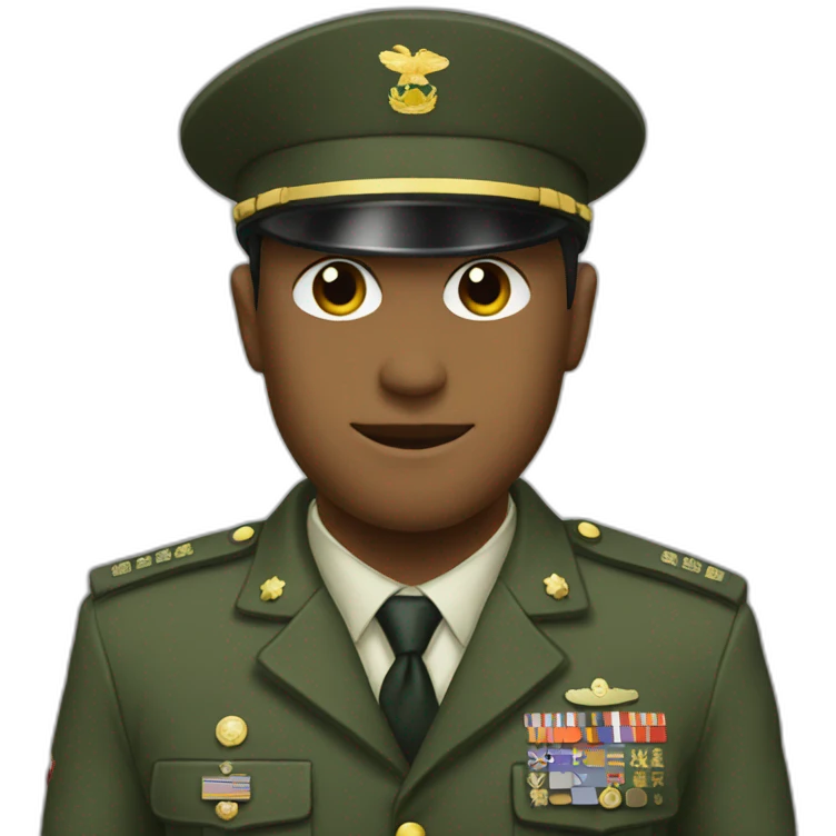 Militar saludo emoji