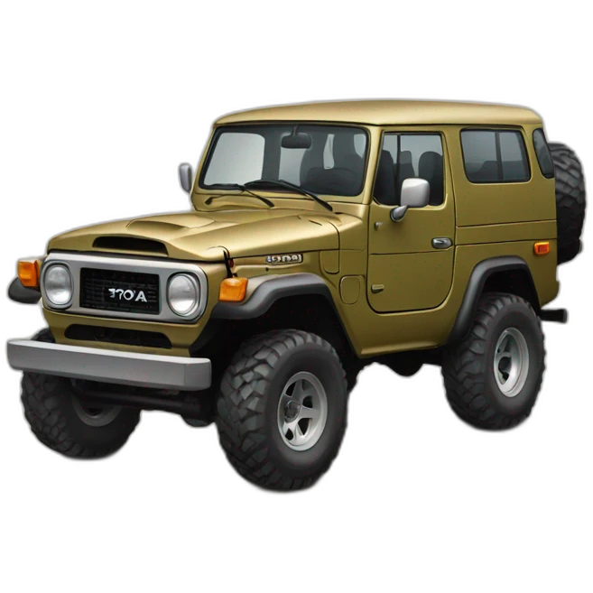 Classic Toyota off-road vehicle emoji