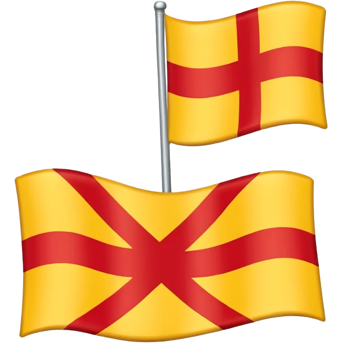 Skåne flag ( looks like Swedish flag but red background and yellow cross) emoji