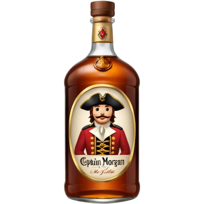Bouteille de Captain Morgan, 1 l emoji